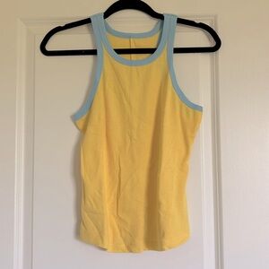 Yellow and Blue Color Block Tank